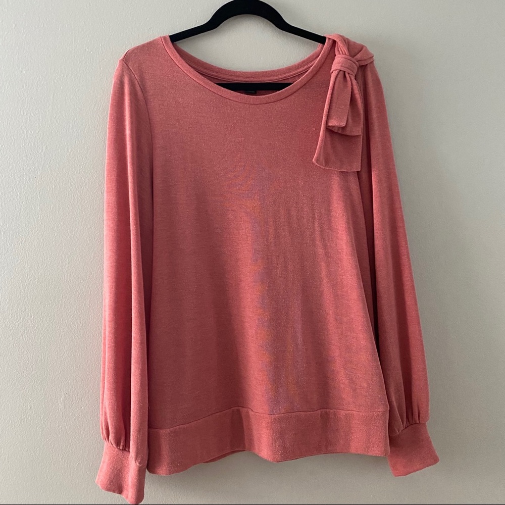 Halogen | Bow Knit Sweatshirt